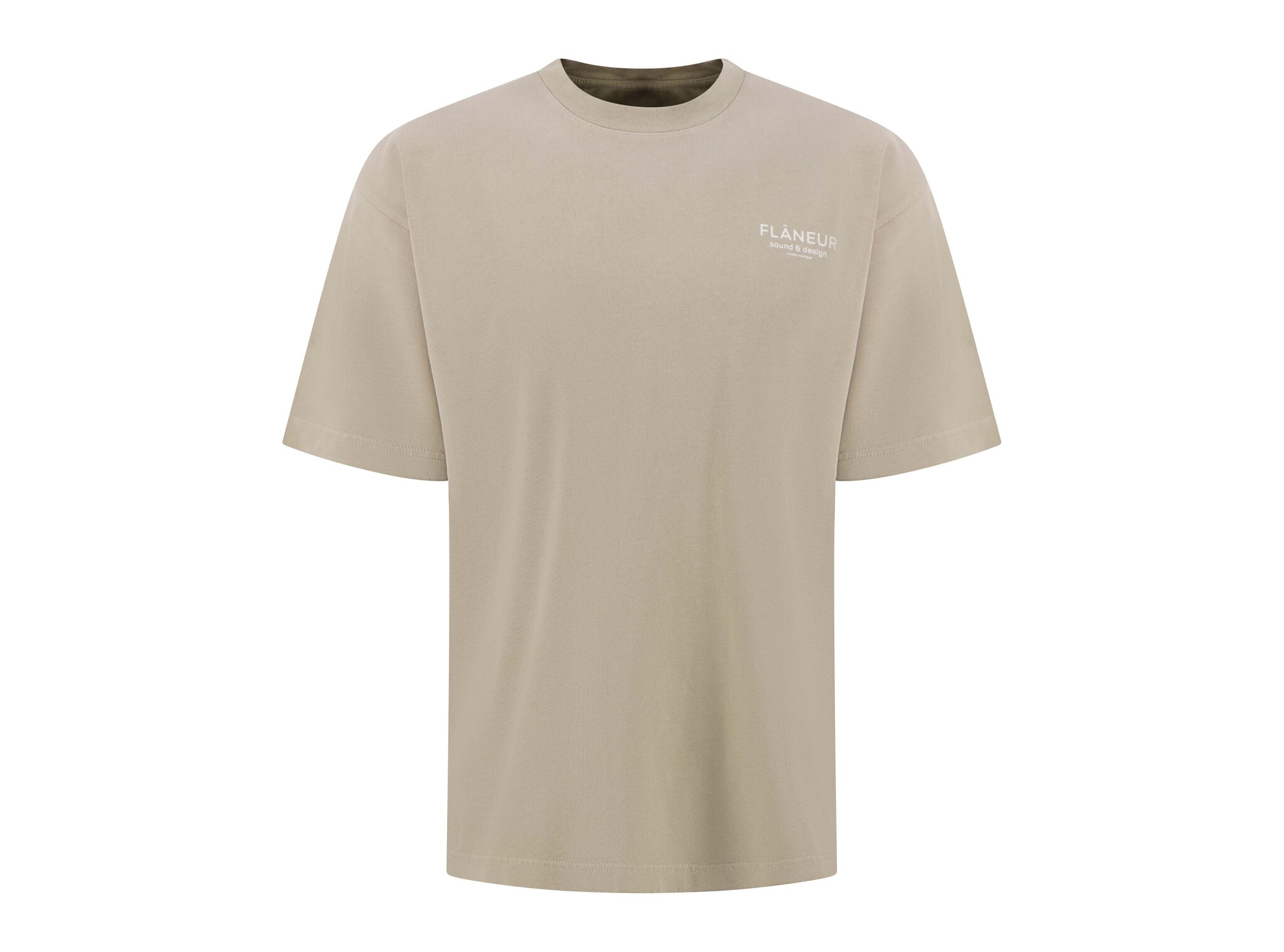 Sound & Design Studio Member T Shirt Washed Beige FTSH266 Flaneur Sound & Design Studio Member T Shirt Washed Beige FTSH266