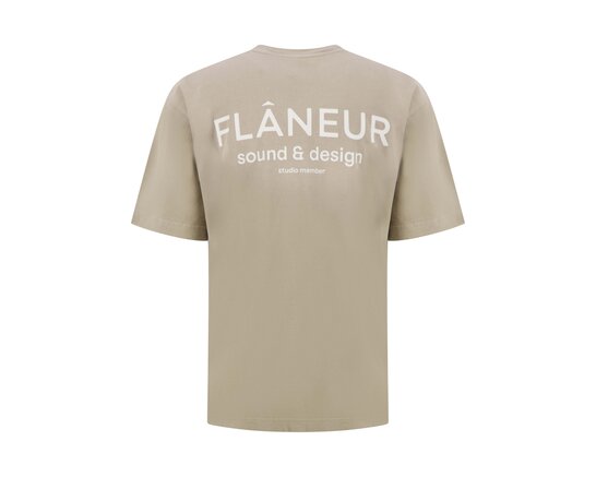 Sound & Design Studio Member T Shirt Washed Beige FTSH266 Flaneur Sound & Design Studio Member T Shirt Washed Beige FTSH266