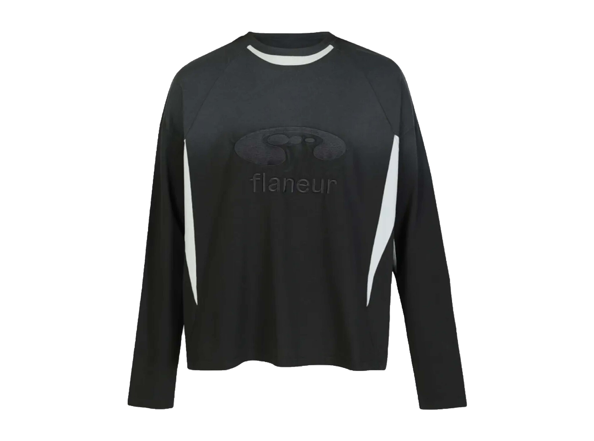 Music Paneled Longsleeve Black FTSH245 Flaneur Music Paneled Longsleeve Black FTSH245