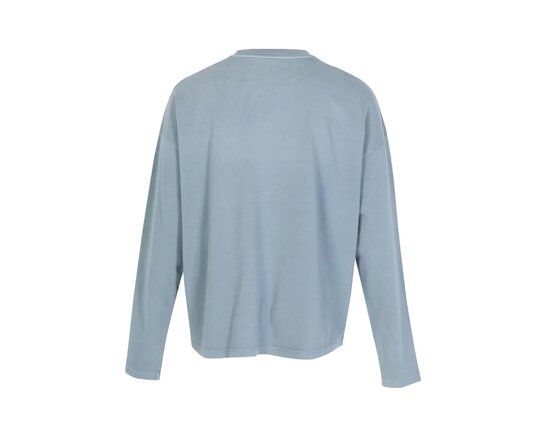 Blurred Logo Longsleeve Blue Citadel FTSH214 Flaneur Blurred Logo Longsleeve Blue Citadel FTSH214