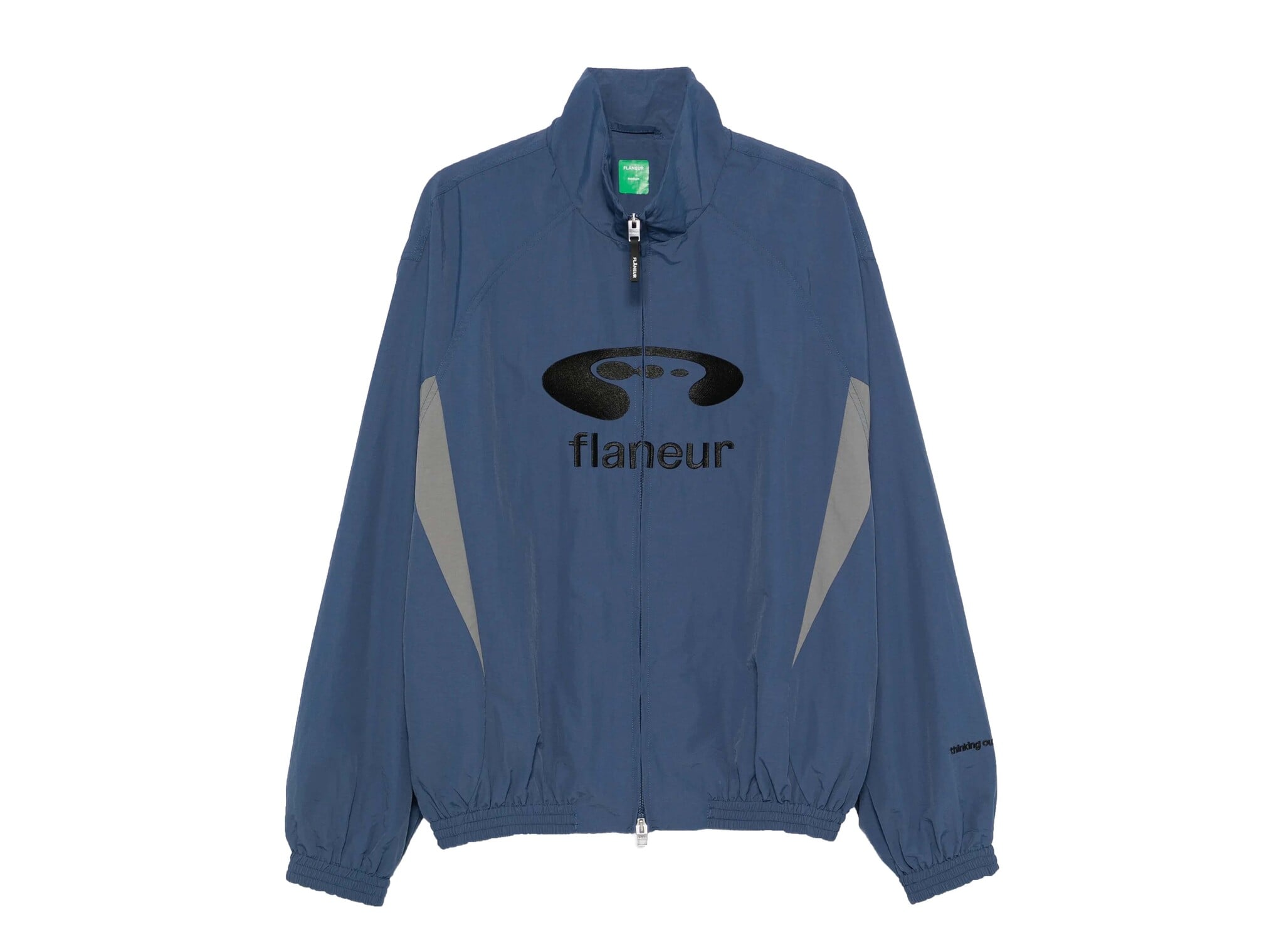 Music Paneled Track Jacket Navy FTRJ174 Flaneur Music Paneled Track Jacket Navy FTRJ174