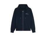 Signature Zip Up Hoodie Navy FZIP197 Flaneur Signature Zip Up Hoodie Navy FZIP197