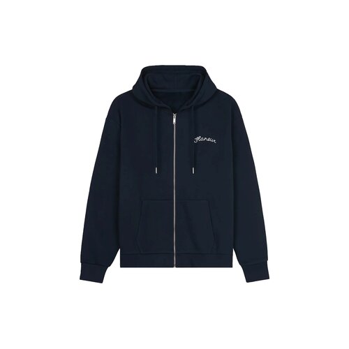 Signature Zip Up Hoodie Navy FZIP197