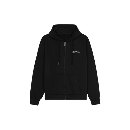 Signature Zip Up Hoodie Black FZIP197