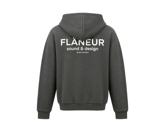 Sound & Design Studio Member Zip Up Washed Black FZIP224 Flaneur Sound & Design Studio Member Zip Up Washed Black FZIP224