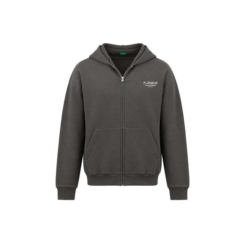 Sound & Design Studio Member Zip Up Washed Black FZIP224