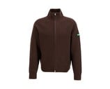 Badge Knit Cardigan Brown FKNI048 Flaneur Badge Knit Cardigan Brown FKNI048