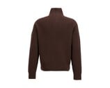 Badge Knit Cardigan Brown FKNI048 Flaneur Badge Knit Cardigan Brown FKNI048