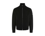Badge Knit Cardigan Black FKNI048 Flaneur Badge Knit Cardigan Black FKNI048