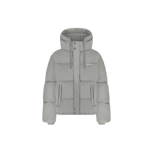 Signature Hooded Puffer Grey FOUT072