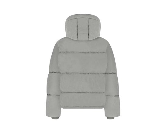 Signature Hooded Puffer Grey FOUT072 Flaneur Signature Hooded Puffer Grey FOUT072