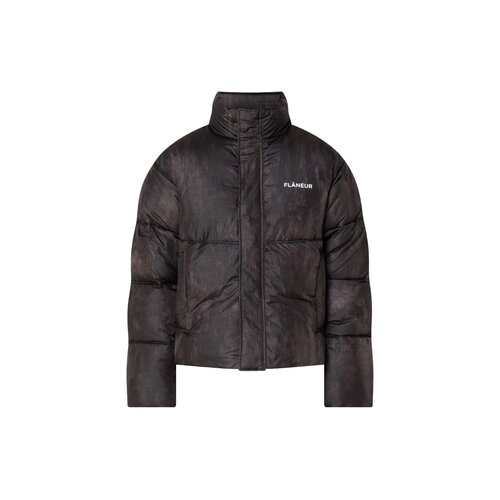 Logo Puffer Jacket Black FOUT224