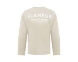 Sound & Design Studio Member Longsleeve Washed Beige FTSH262 Flaneur Sound & Design Studio Member Longsleeve Washed Beige FTSH262