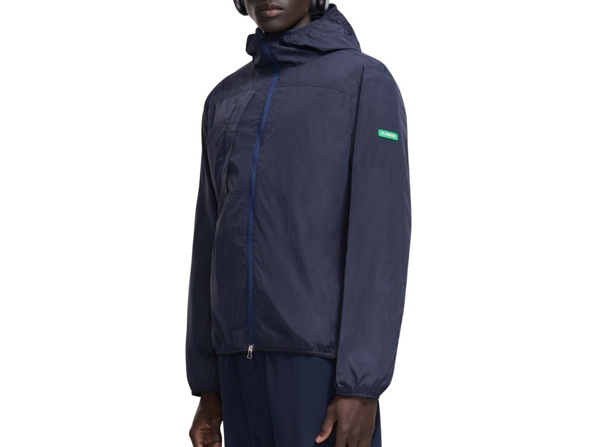Badge Classic Windbreaker Navy FOUT210 Flaneur Badge Classic Windbreaker Navy FOUT210