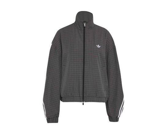 Checks Track Top Black Grey Three Utility Black LD5339 Adidas Checks Track Top Black Grey Three Utility Black LD5339