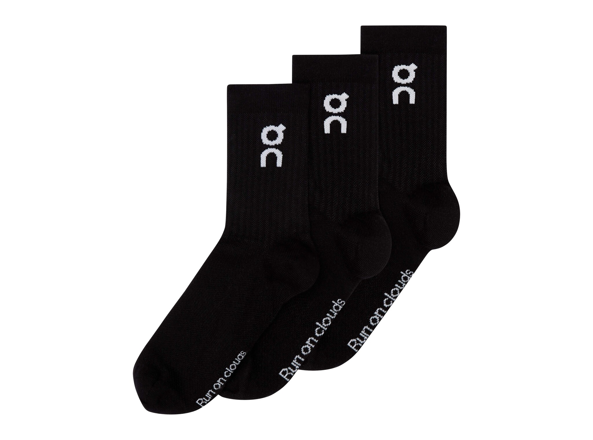 ON Logo Sock High 3P Black 2UF10310553