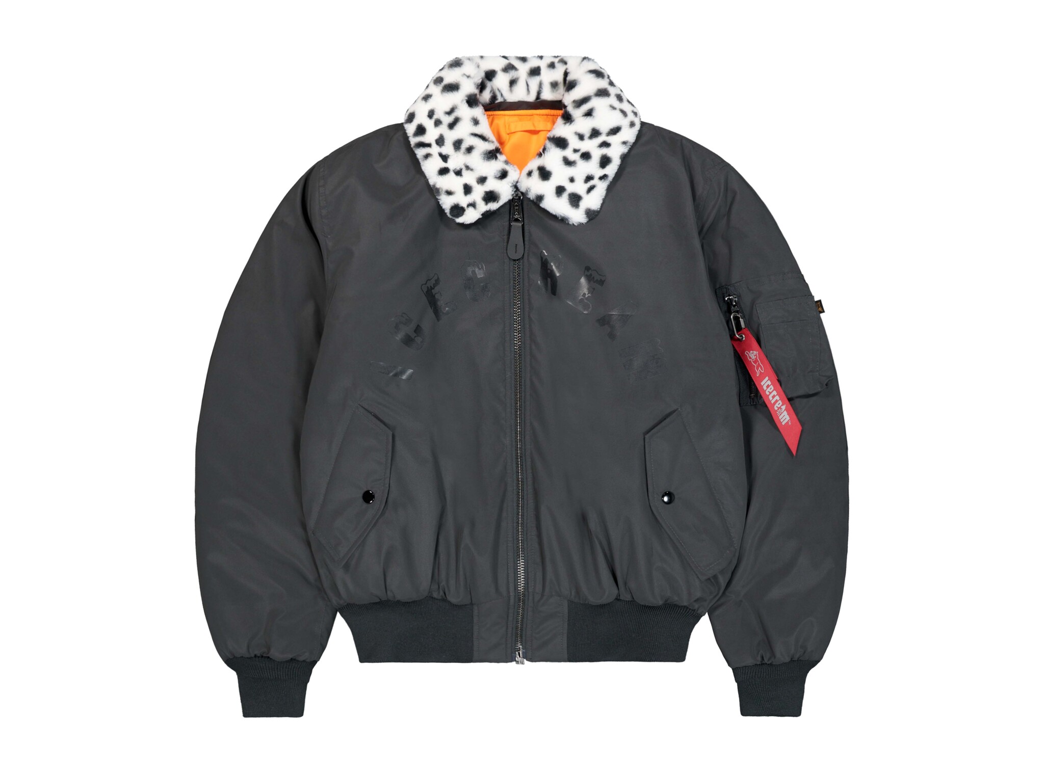X Ice Cream B 15 Bomber Jacket Black 268170 03 Alpha Industries X Ice Cream B 15 Bomber Jacket Black 268170 03