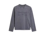 Distressed Quote Longsleeve Washed Shadow Black FW26 2089 Brams Fruit Distressed Quote Longsleeve Washed Shadow Black FW26 2089
