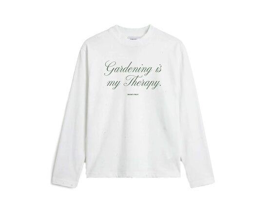 Distressed Quote Longsleeve White FW26 2090 Brams Fruit Distressed Quote Longsleeve White FW26 2090