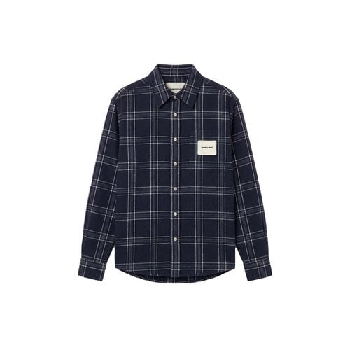 Flanel Overshirt Navy FW26 2016