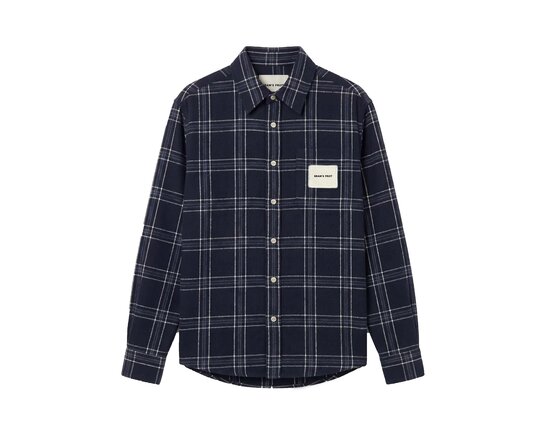 Flanel Overshirt Navy FW26 2016 Brams Fruit Flanel Overshirt Navy FW26 2016