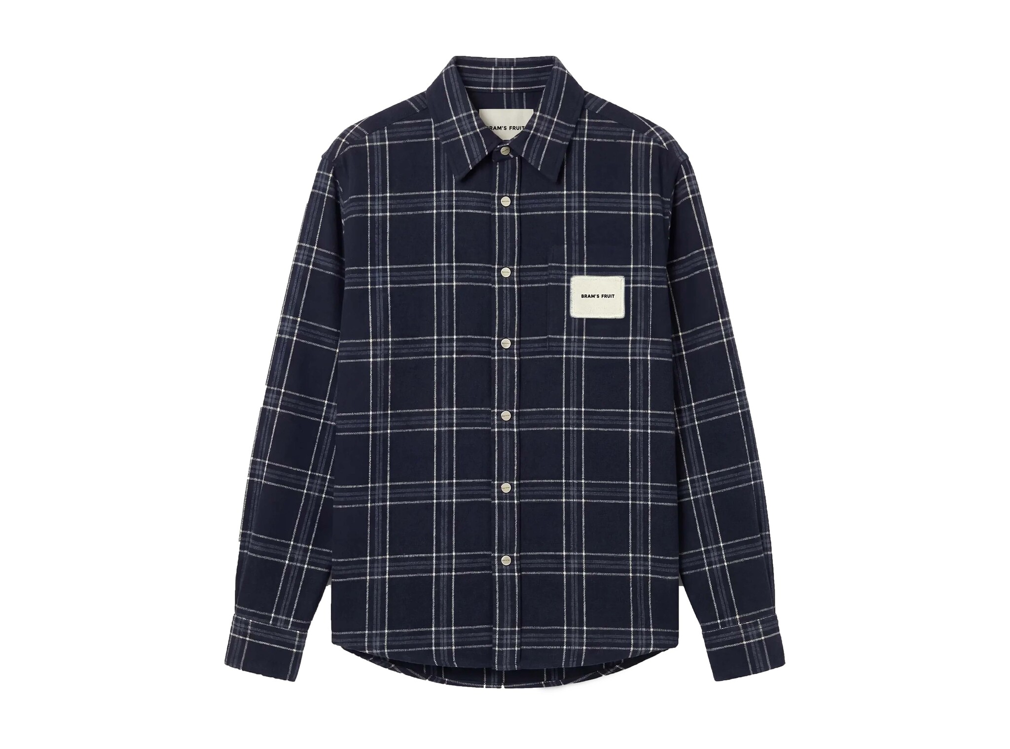 Flanel Overshirt Navy FW26 2016 Brams Fruit Flanel Overshirt Navy FW26 2016