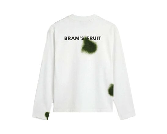Brams Fruit Grass Stain longsleeve White FW26 2102
