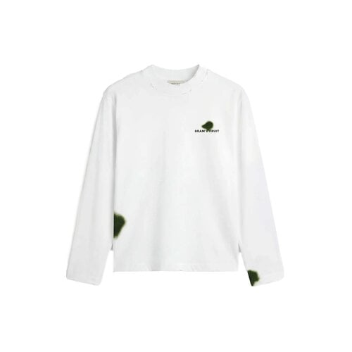 Grass Stain longsleeve White FW26 2102