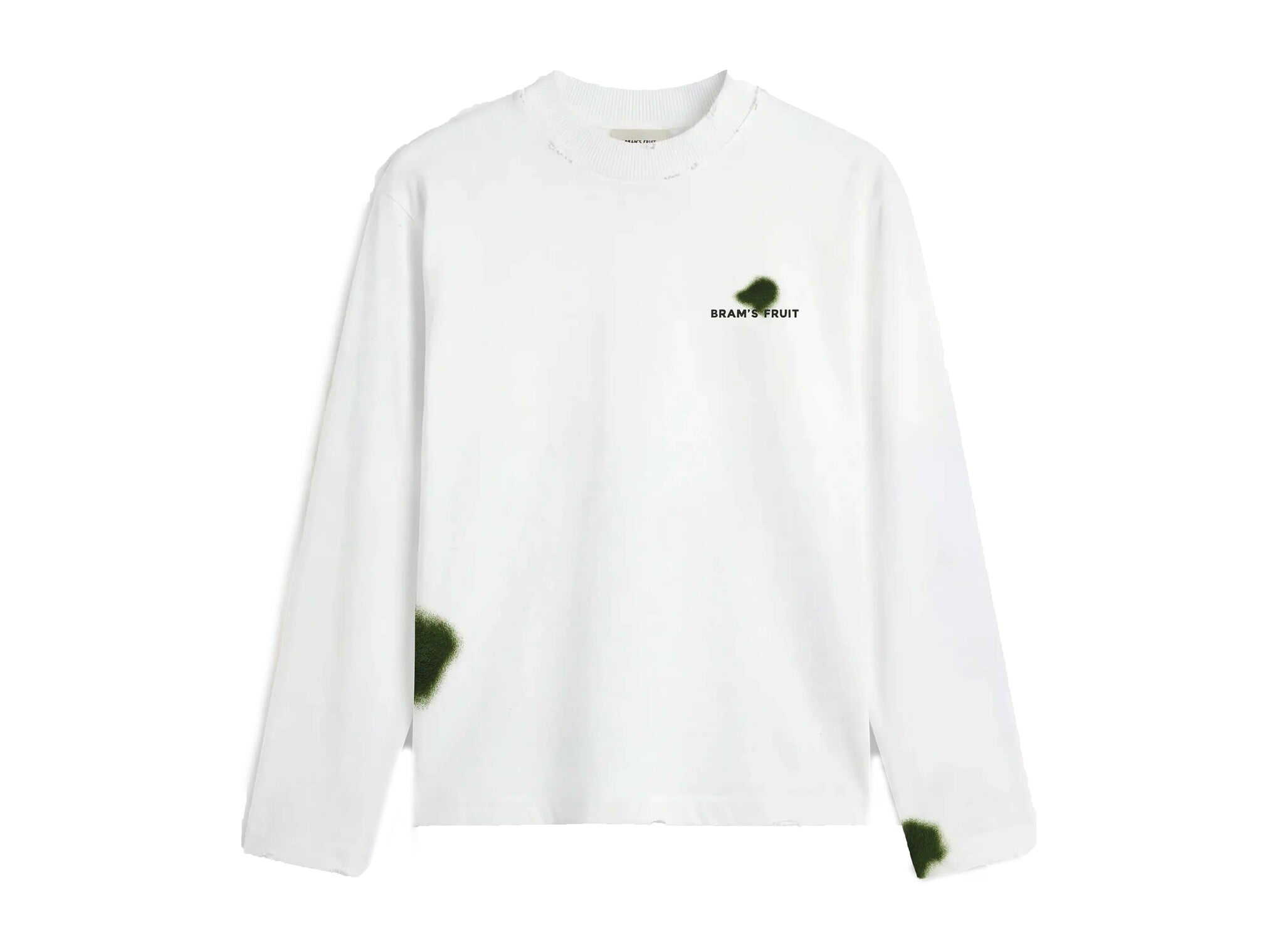 Brams Fruit Grass Stain longsleeve White FW26 2102