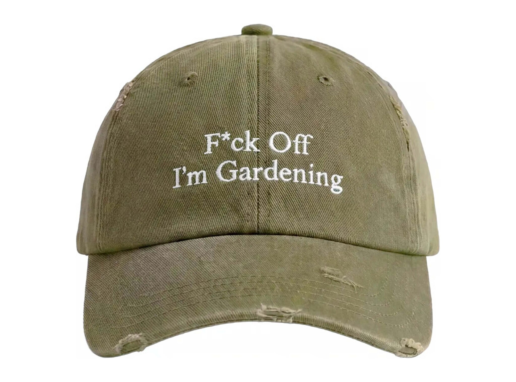 F*ck Off I'm Gardening Cap Distressed Forrest Green FW26 2610 Brams Fruit F*ck Off I'm Gardening Cap Distressed Forrest Green FW26 2610