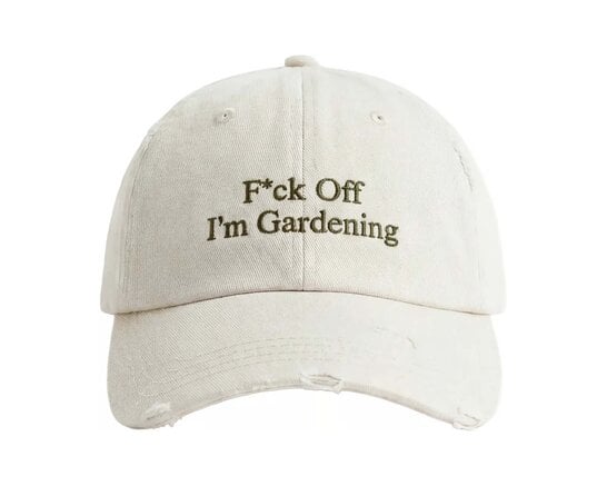F*uck Off I'm Gardening Cap Distressed White Sand FW26 2145 Brams Fruit F*uck Off I'm Gardening Cap Distressed White Sand FW26 2145