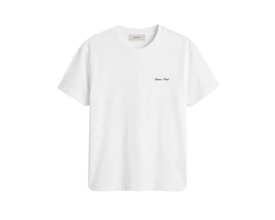 Fitted Script Logo T Shirt White FW26 2129 Brams Fruit Fitted Script Logo T Shirt White FW26 2129