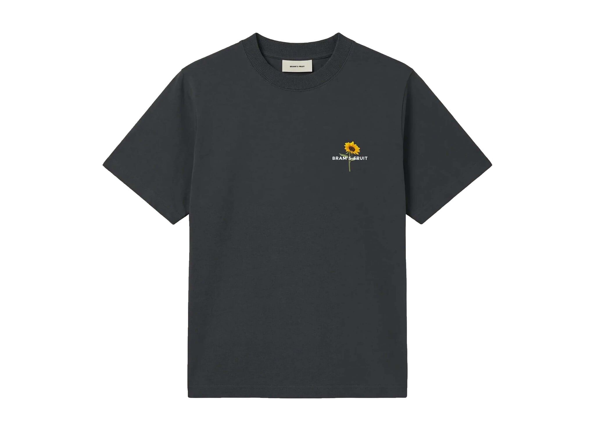 Brams Fruit Sunflower T Shirt Shadow Black FW26 2119