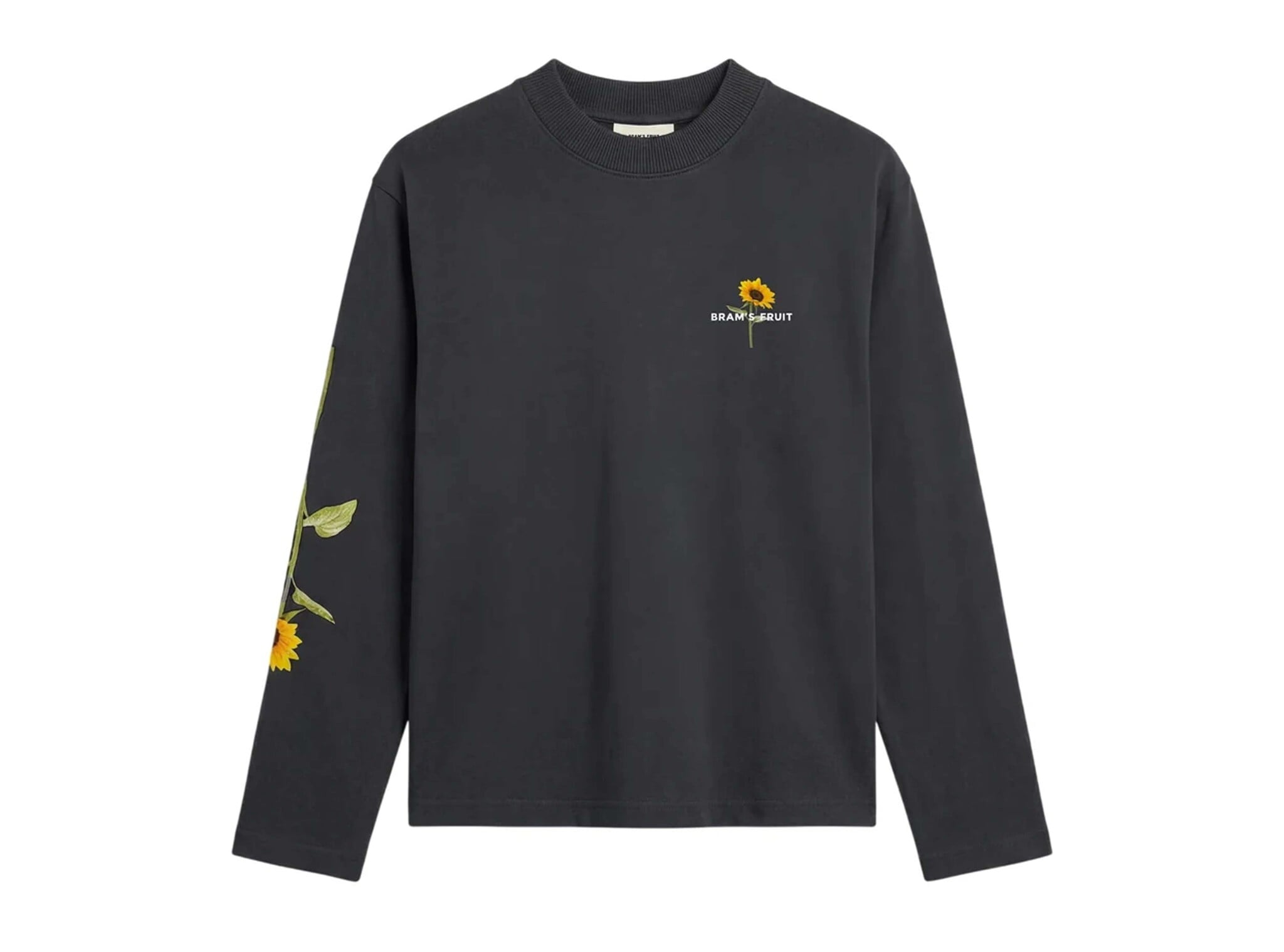 Sunflower Longsleeve Shadow Black FW26 2097 Brams Fruit Sunflower Longsleeve Shadow Black FW26 2097