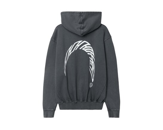 WBPacs Warp Acid Zip Hoodie Slate Blue 2626 606 Woodbird WBPacs Warp Acid Zip Hoodie Slate Blue 2626 606