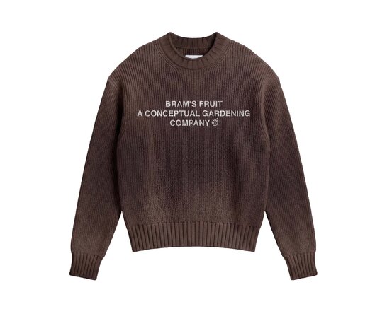 Stamp Knit Brown FW26 2032 Brams Fruit Stamp Knit Brown FW26 2032