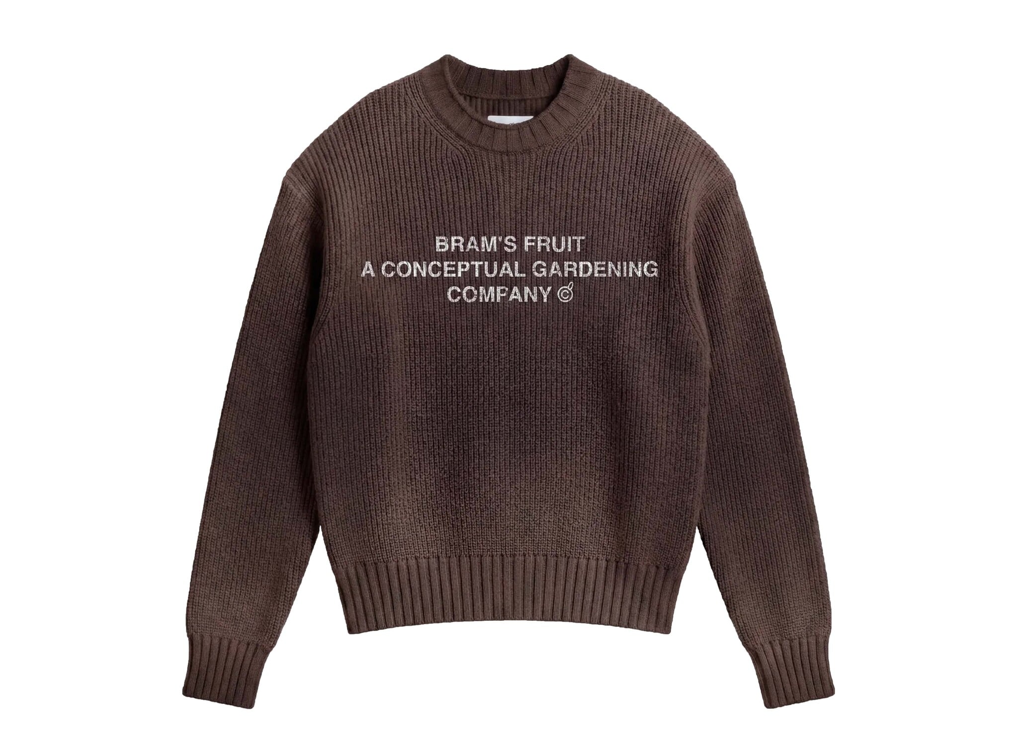 Stamp Knit Brown FW26 2032 Brams Fruit Stamp Knit Brown FW26 2032