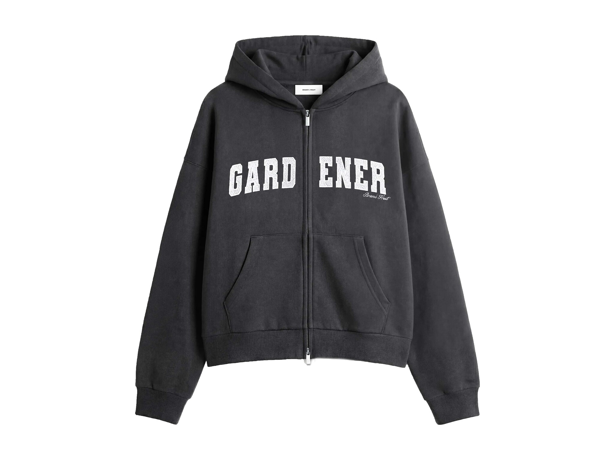 Gardener Zipper Hoodie Shadow Black FW26 2043 Brams Fruit Gardener Zipper Hoodie Shadow Black FW26 2043