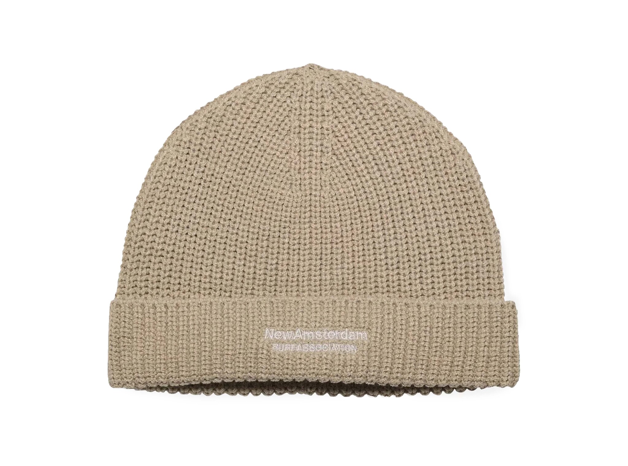 Reversible Logo Beanie Sand 2602138002 New Amsterdam Surf Association Reversible Logo Beanie Sand 2602138002