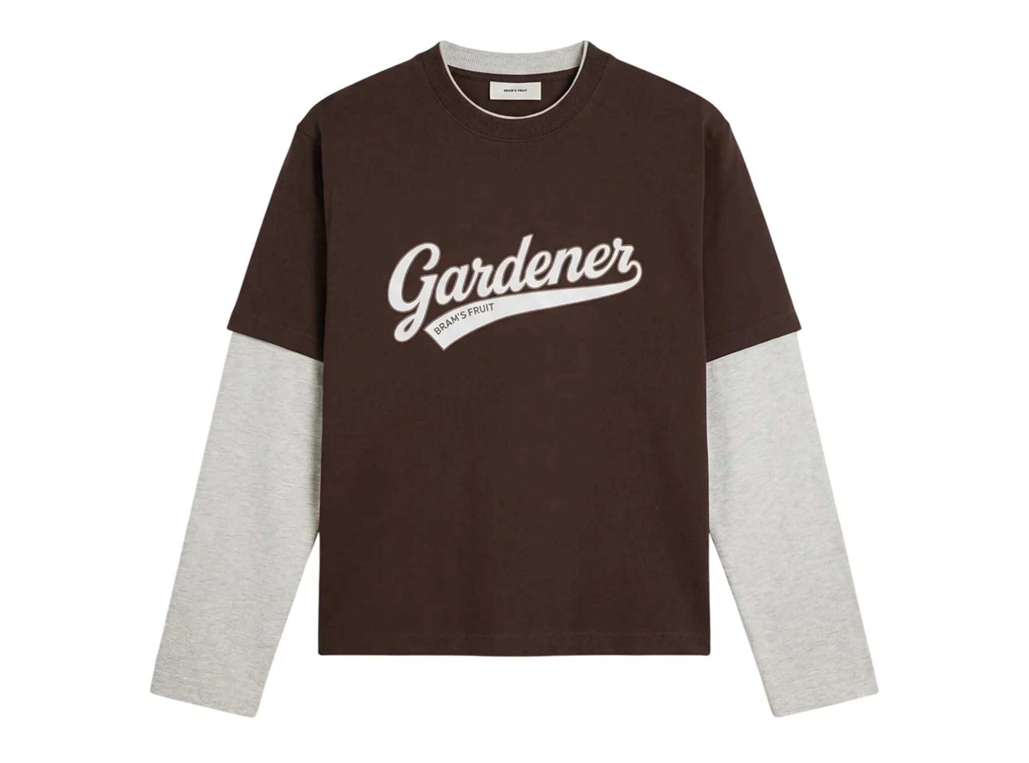 Brams Fruit Double Layer T Shirt Brown FW26 2088