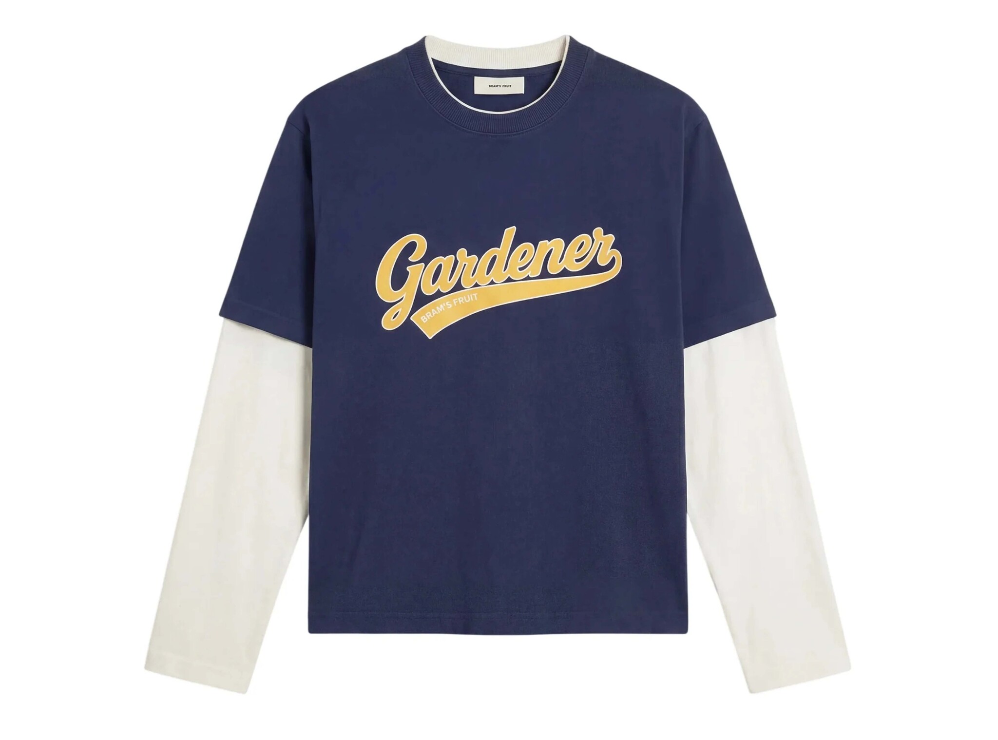 Double Layer T Shirt Midnight Blue FW26 2087 Brams Fruit Double Layer T Shirt Midnight Blue FW26 2087