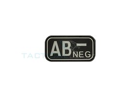 AB-Negative Blood Type PVC Patch Glow in the Dark
