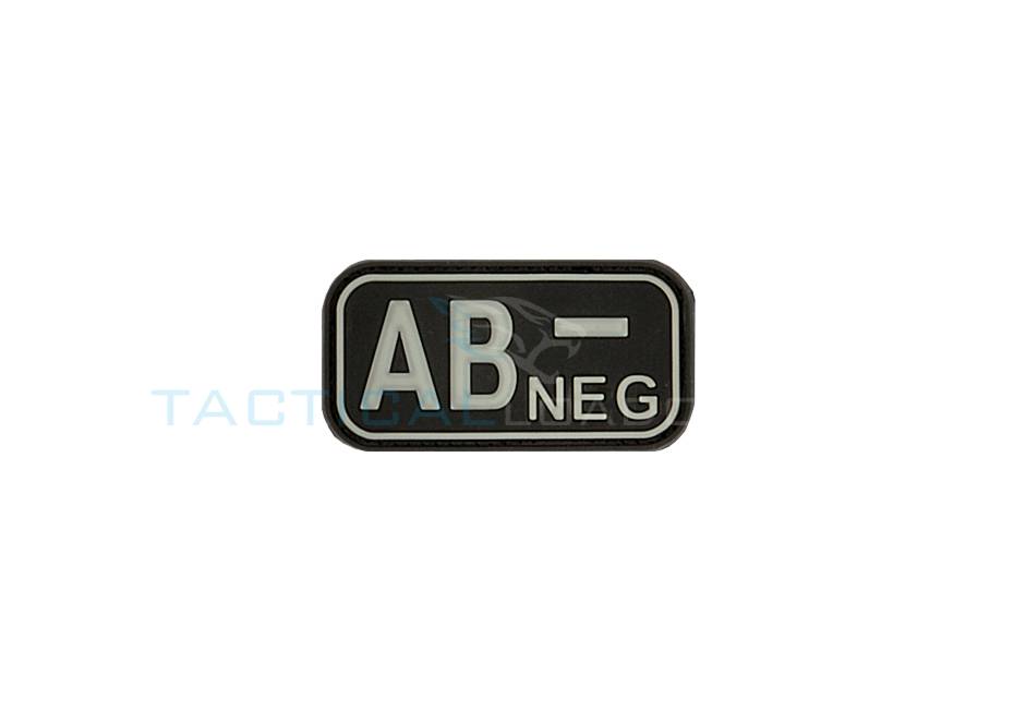 AB-Negative Blood Type PVC Patch Glow in the Dark
