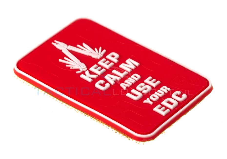 Keep Calm EDC PVC Patch Red