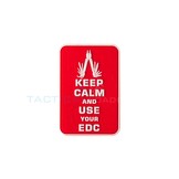 Keep Calm EDC PVC Patch Red