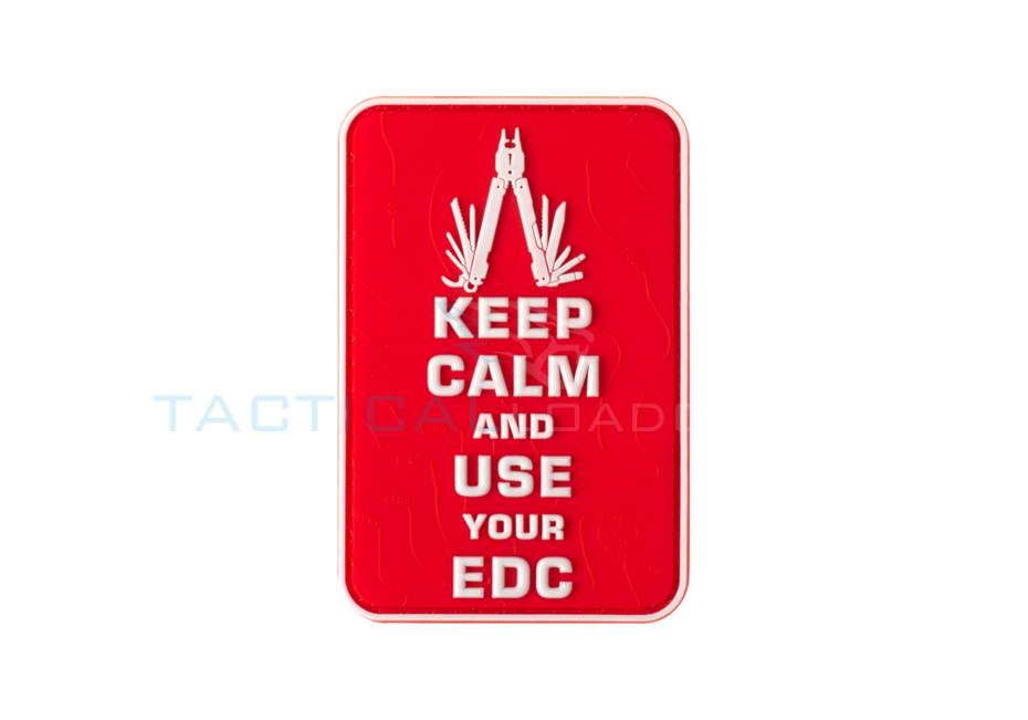 Keep Calm EDC PVC Patch Red