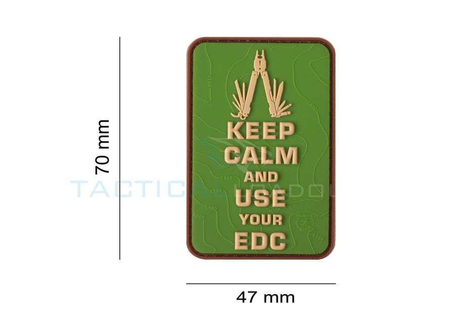 Keep Calm EDC PVC Patch Multicam