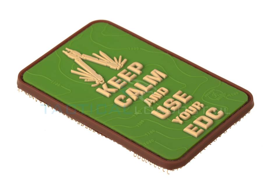Keep Calm EDC PVC Patch Multicam