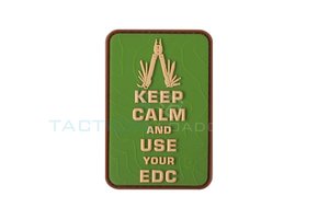 Keep Calm EDC PVC Patch Multicam