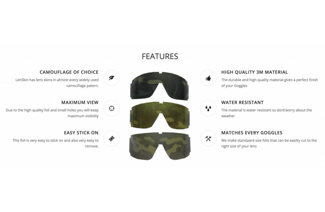 Varicam Camo Folie voor Goggles